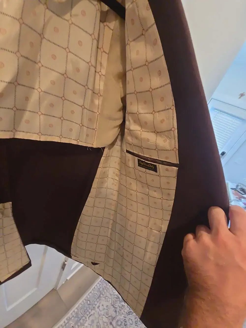 Classic Collection Separates Vintage Men's Brown Two-Button Blazer
